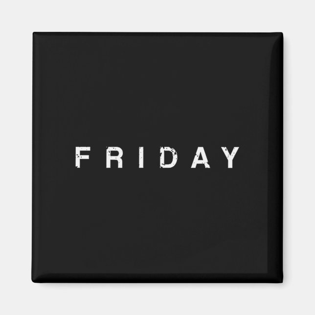 Veckodagar Måndag Tisdag Onsdag Torsdag Magnet (Framsidan)
