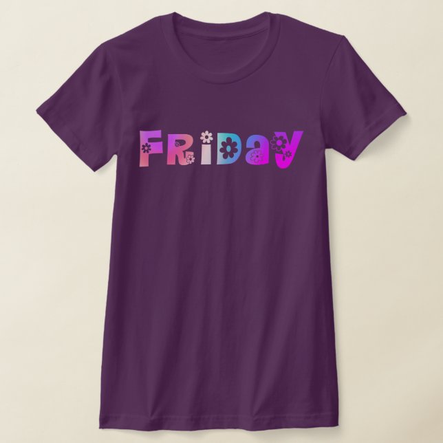 Veckodagen Fredag T-Shirt (Laydown)