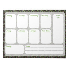 Veckolistan Att Göra-Lista Anteckningsblock