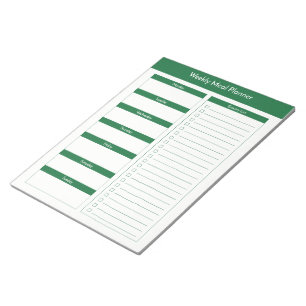 VeckomålPlanner - jägaregrönt Anteckningsblock