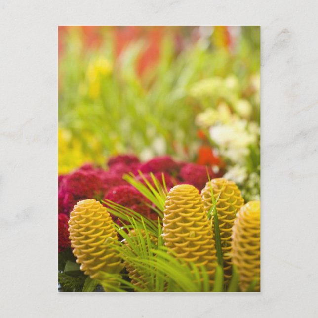 Veckomarknaden för frukt och grönsaker i Fredag. Vykort (Framsida)