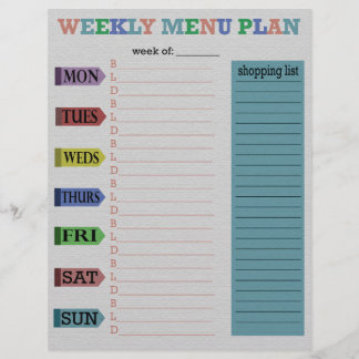 Veckomenyplan