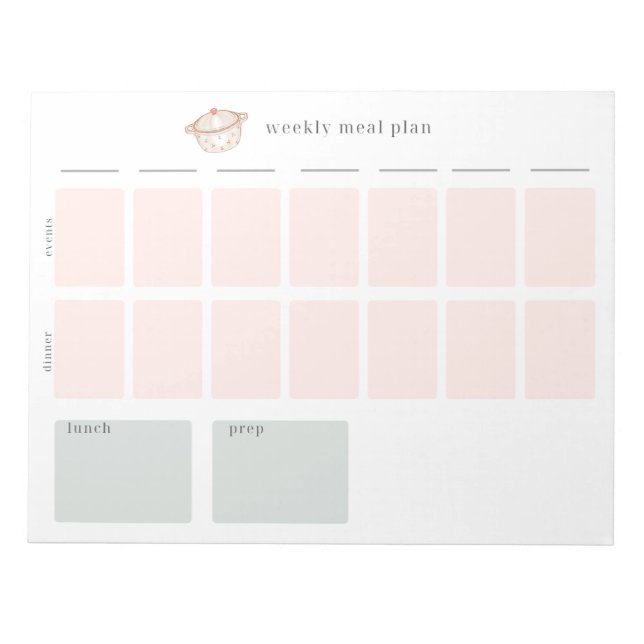 Veckoplanering Anteckningsblock (Framsida)