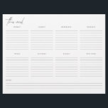 Veckoplanering - ej uppdaterad kalender<br><div class="desc">Originaldesign av Jennifer @ Little Scooter Studios</div>