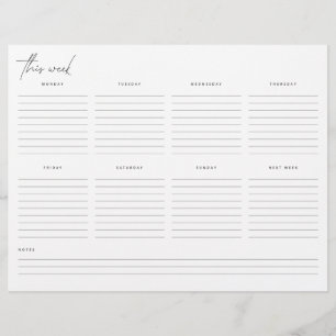 Veckoplanering - ej uppdaterad kalender