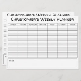 Veckoplanering för att anpassa dig till Namn på et Julkort