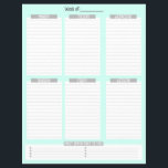 Veckoplanering | Odaterad lista över att göra (Grö Reklamblad<br><div class="desc">Håll dig organiserad och öka produktiviteten med den här utskriftsmöjligheten för veckovisa program! Perfekt för studenter, upptagna professioneller, mammor eller någon som tittar att planera sin vecka med lätthet. Vad du kommer att få: Bekvämt designade layouter för veckoprogram i pastellgrönt. Odaterat format - börja använda när som helst på året....</div>