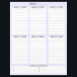 Veckoplanering | Odaterad To-Do-lista (Lavender) Reklamblad<br><div class="desc">Håll dig organiserad och öka produktiviteten med den här utskriftsmöjligheten för veckovisa program! Perfekt för studenter, upptagna professioneller, mammor eller någon som tittar att planera sin vecka med lätthet. Vad du kommer att få: Bekvämt designade layouter för veckoprogram i pastellgrönt. Odaterat format - börja använda när som helst på året....</div>