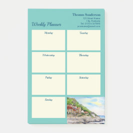 Veckoplanering Runswick Bay Yorkshire England Post-it Block