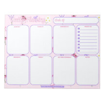 Veckoplanering | Wildblommor & Bows Mönster