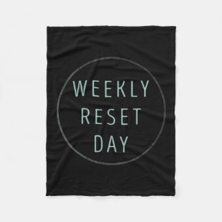 Veckoresettdag Fleecefilt