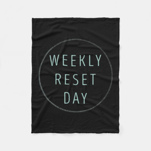 Veckoresettdag Fleecefilt (Framsidan)