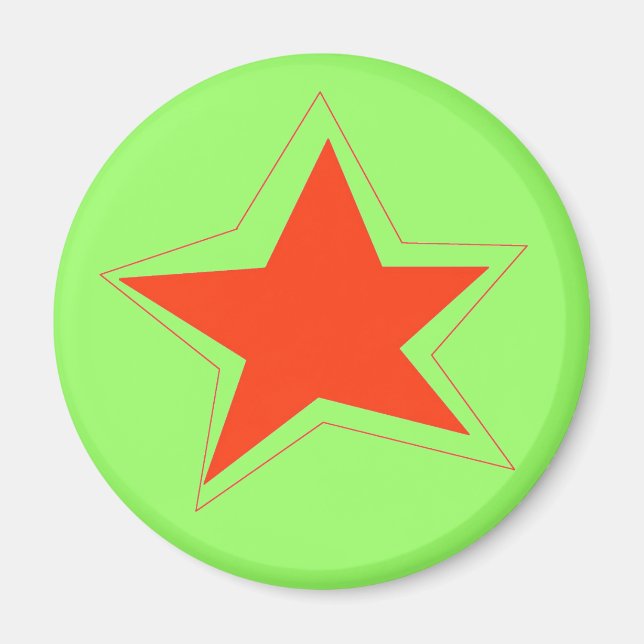 Veckormagnetens stjärna magnet (Framsidan)