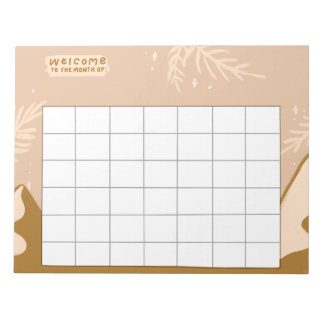 Veckorutinspårare Anteckningsblock