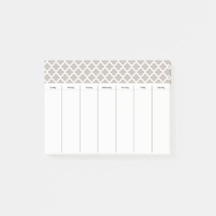 Veckoschema Påminnelse Post It Notes Present Post-it Block