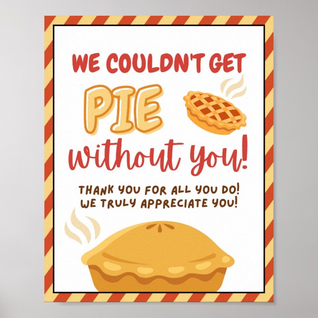 Veckotecken för uppskattning, Personalbedömningste Poster (Framsidan)