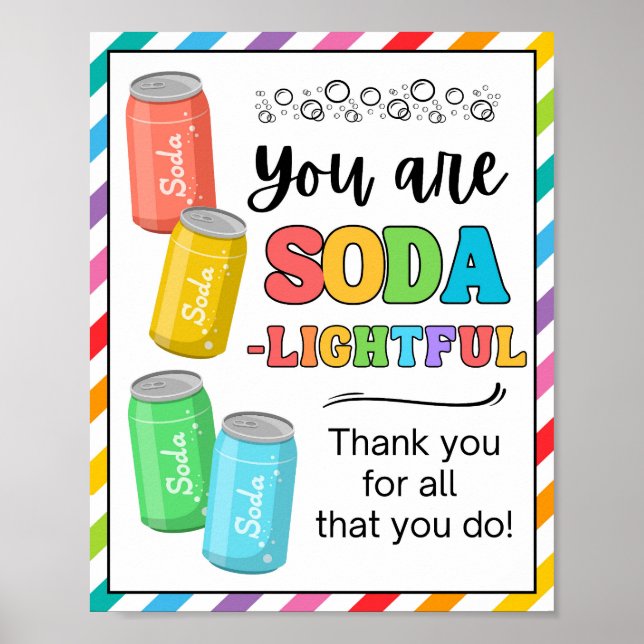 Veckotecken för uppskattning, Personalbedömningste Poster (Framsidan)