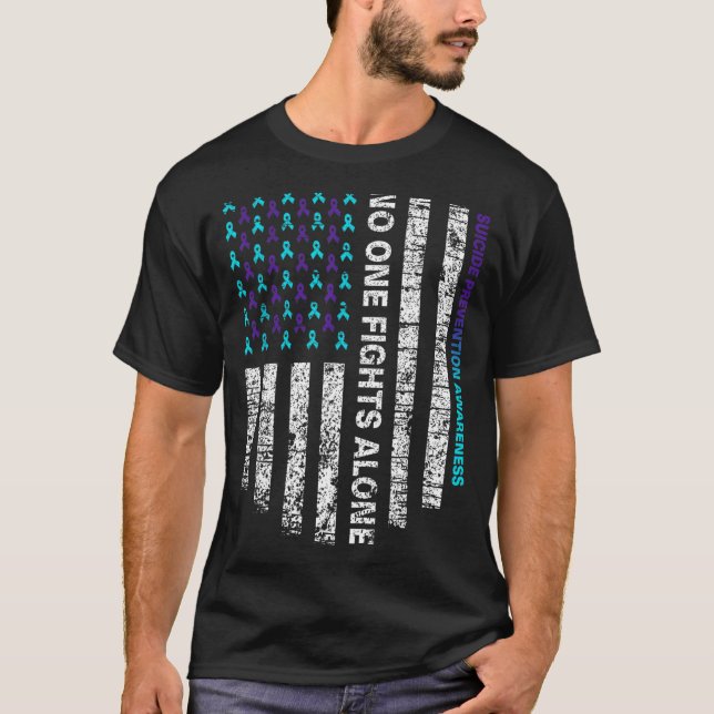 Veckotröja för förebyggande medvetenhet band ameri t shirt (Framsida)