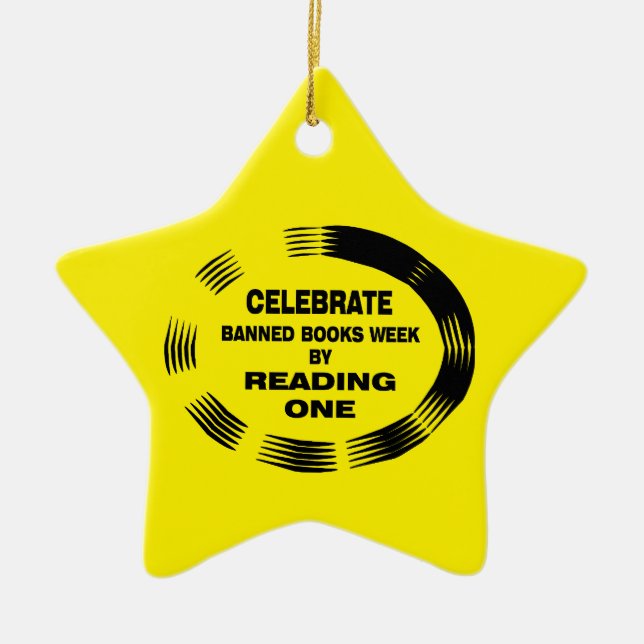 Veckoval för förbjuden Bokar Julgransprydnad Keramik (Framsidan)