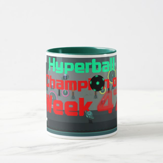 Veckovinstriörsyntes Hyperboll Mug Mugg (Center)