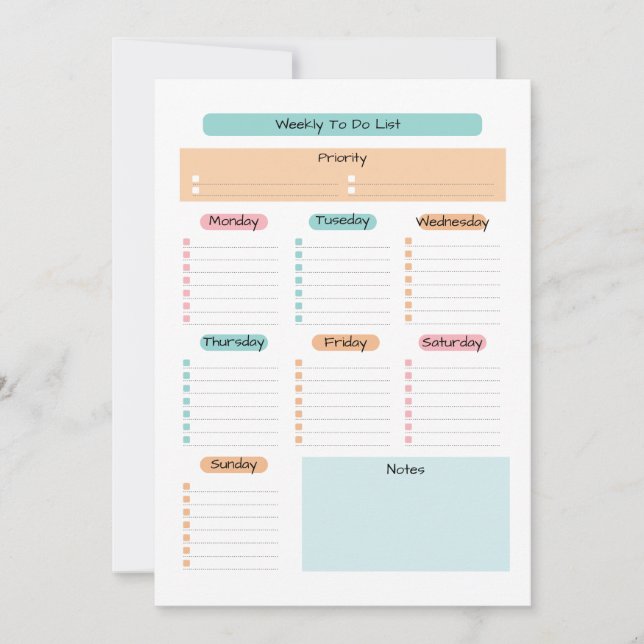 Veckovis digital planering endast för digital nedl inbjudningar (Framsida)