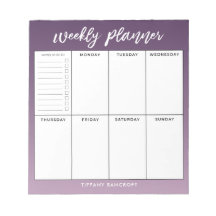 Veckovis Planner Modern Script Lila Ombre
