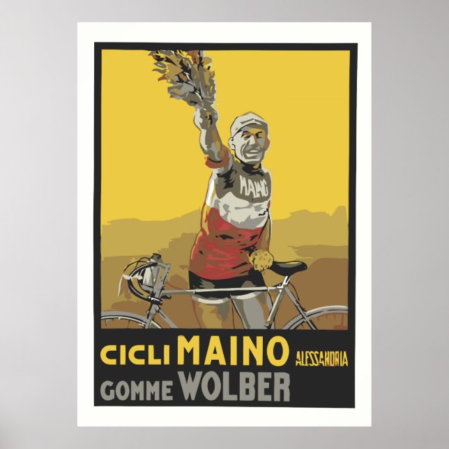 Vector Art, cykling, italiensk mästare 1920 Poster (Framsidan)