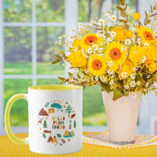 Vector Art Idaho Theme State Symbols Mugg