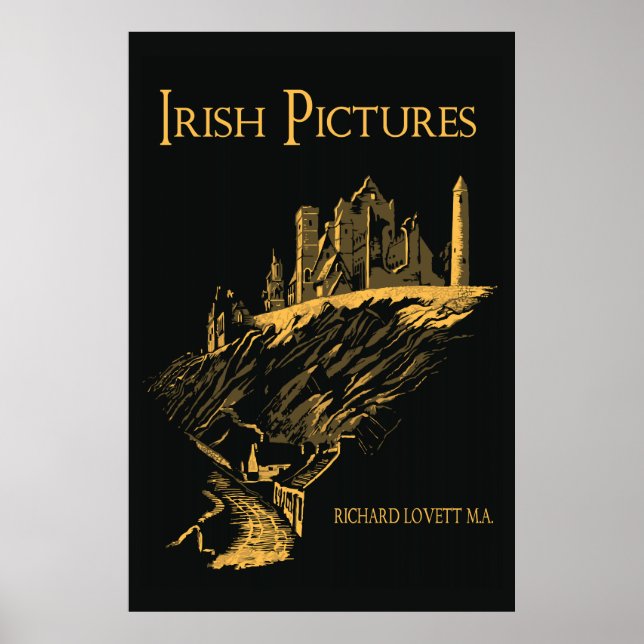 Vector Art Sten i Cashel Ireland, bok-hölje Poster (Framsidan)