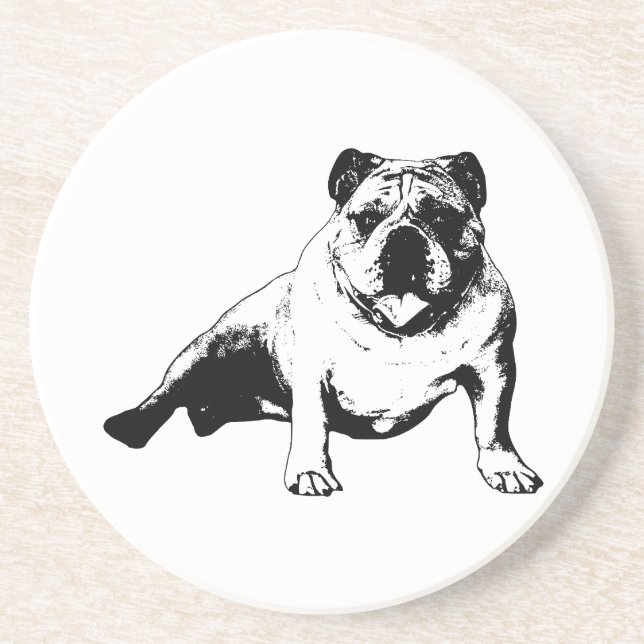 Vector Bulldog Design Underlägg (Framsidan)