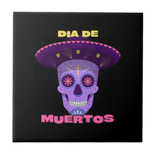 Vector de los muertos - day of the dead kakelplatta