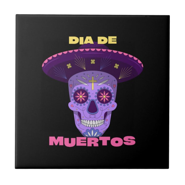 Vector de los muertos - day of the dead kakelplatta (Framsidan)