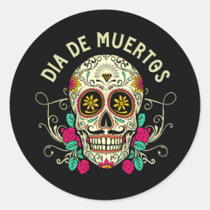 Vector de muertos illustration runt klistermärke