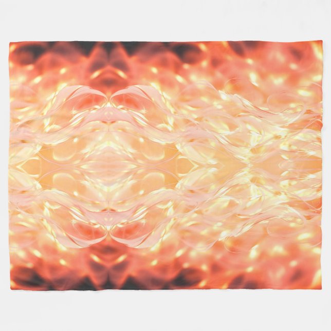 Vector Fire Ombre Fleece Blanket (Framsidan (Horisontell))