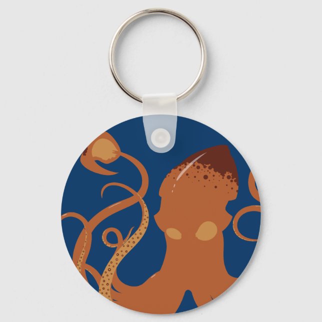 Vector Giant Squid Keychain Nyckelring (Framsida)
