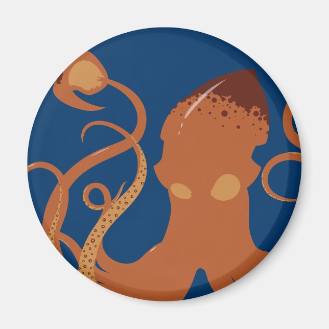 Vector Giant Squid Magnet (Framsidan)