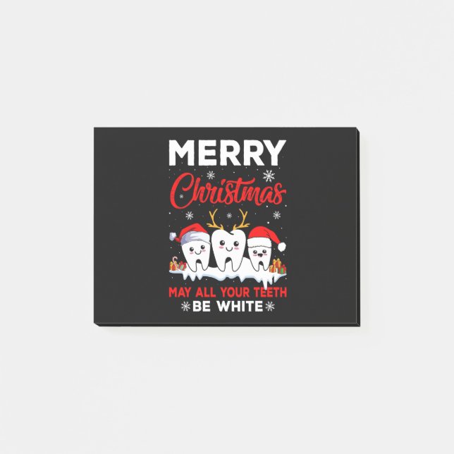 Vector god jul kan vara vitt post-it block (Framsida)