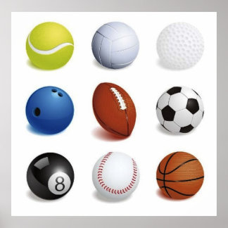 Vector Illustration of Sport Bollar Poster