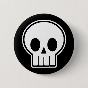 Vector Skull Halloween Knapp