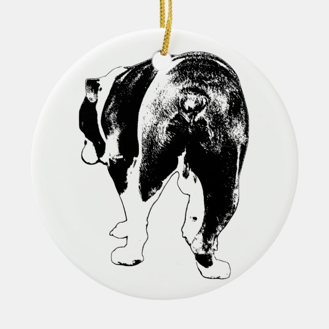 Vector Souvenir, Bulldog Tradition Julgransprydnad Keramik (Framsidan)