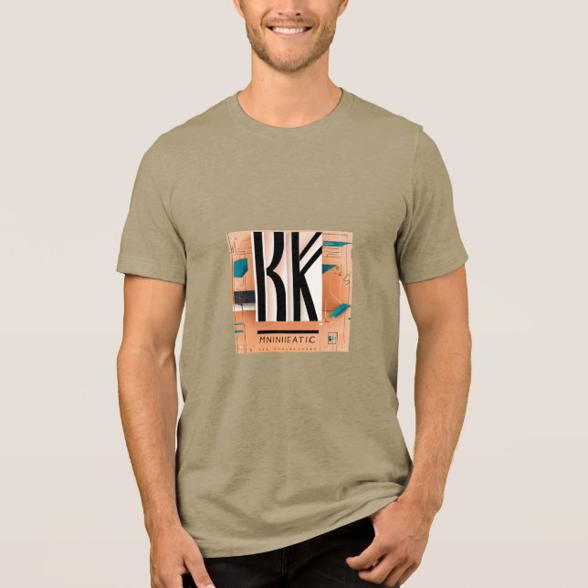 Vector Typography SK - Minimalist Design T-Shirt" T Shirt (Framsida)