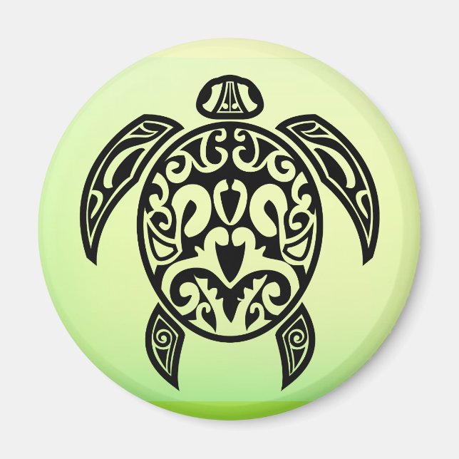 VectorPortal-Turtle-Tattoo-Vector.ai Magnet (Framsidan)