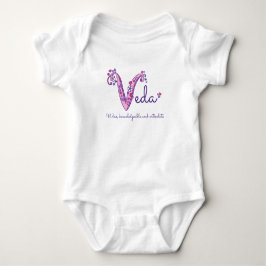 Veda-tjejer namn och betydelse V-monogramskjorta Tröja
