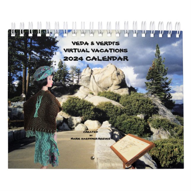 VEDA & VERDI'S VIRTUELLA VACATIONS 2024 CALENDAR KALENDER (Omslag)
