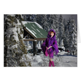 Veda vid Tenaya Lodge nära Yosemite Hälsningskort