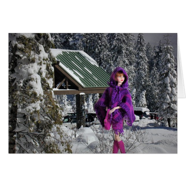 Veda vid Tenaya Lodge nära Yosemite Hälsningskort (Framsidan Horizontal)