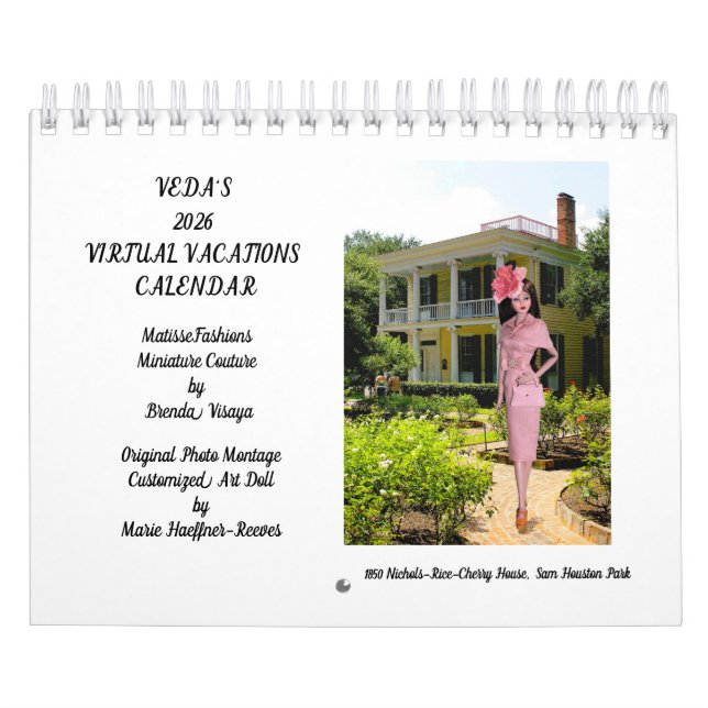 Veda's Virtual Vacations in MatisseFashions 2026 Kalender (Omslag)