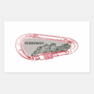 Vedauwoo Climate Carabiner Rektangulärt Klistermärke