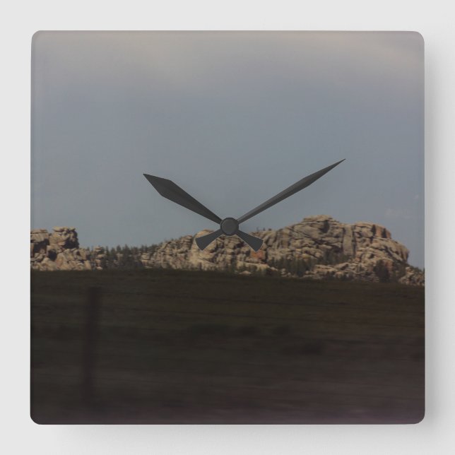 Vedauwoo Clock Fyrkantig Klocka (Framsida)