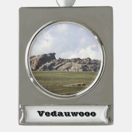 Vedauwoo Silverfärgad Julgransprydnad